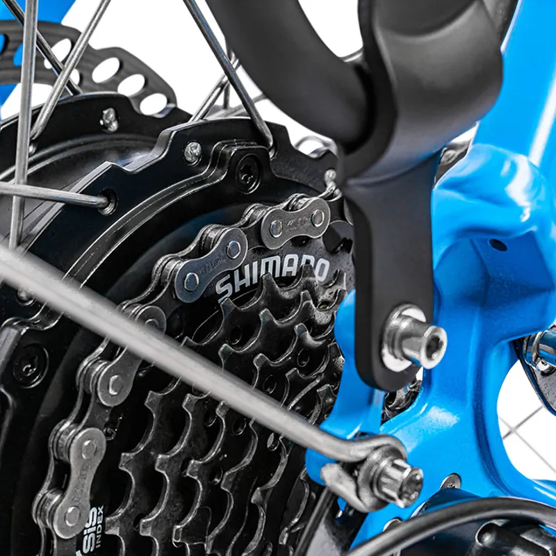 Ampere Hilux 700c Wheel Electric Bike Black and Blue-6